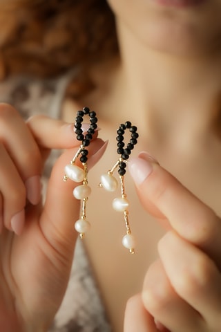 Boucles d'oreilles - Onyx