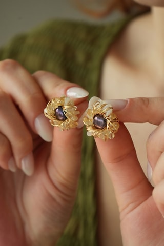 Boucles d’oreilles - Citrines