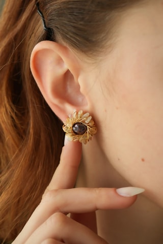 Boucles d’oreilles - Citrines