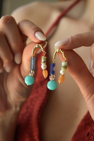 Boucles d’oreilles - Amazonites