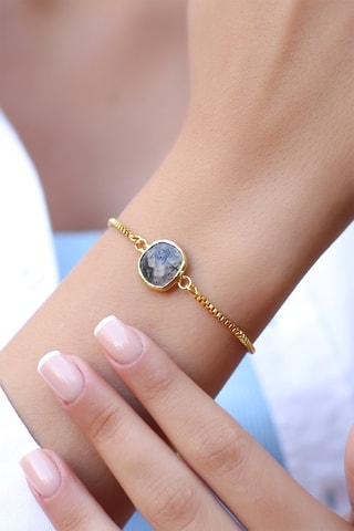 Bracelet doré à l'or fin jaune  - Rutile