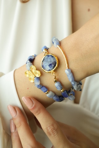 3 bracelets - Lapis-lazuli