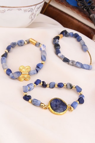 3 bracelets - Lapis-lazuli