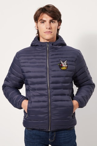 Gewatteerde Jas Marineblauw