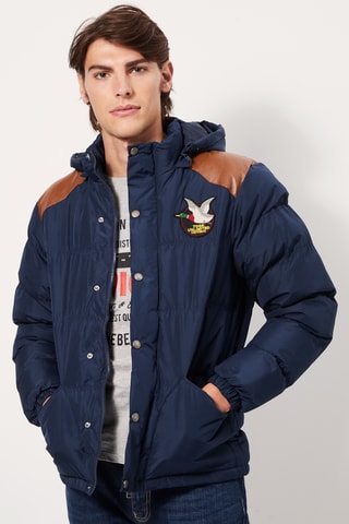 Gewatteerde Jas Marineblauw