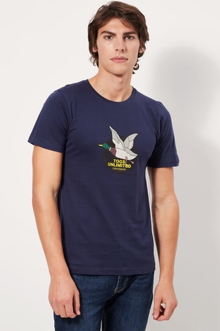 T-shirt Marineblauw
