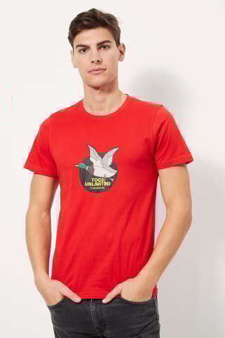 T-shirt Rood