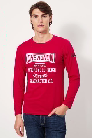 T-shirt Bordeauxrood
