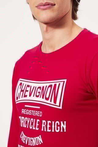 T-shirt Bordeauxrood