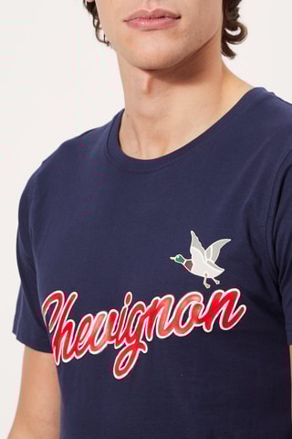 T-shirt Marineblauw