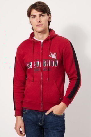 Sweater met Capuchon Bordeauxrood