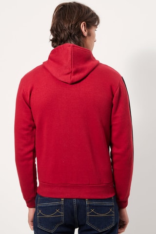 Sweater met Capuchon Bordeauxrood
