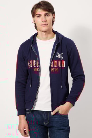 Sweater met Capuchon Marineblauw