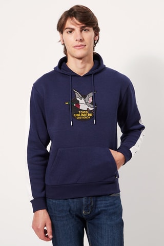 Sweater met Capuchon Marineblauw