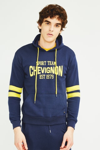 Sweater met Capuchon en Joggingbroek Marineblauw en Geel