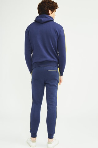 Sweater met Capuchon en Joggingbroek Marineblauw en Geel