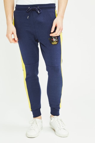 Sweater met Capuchon en Joggingbroek Marineblauw en Geel