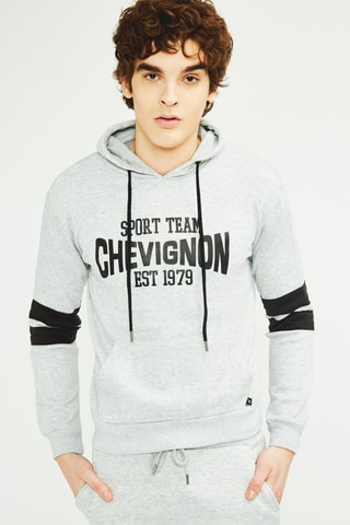Sweater met Capuchon en Joggingbroek Grijs en Zwart