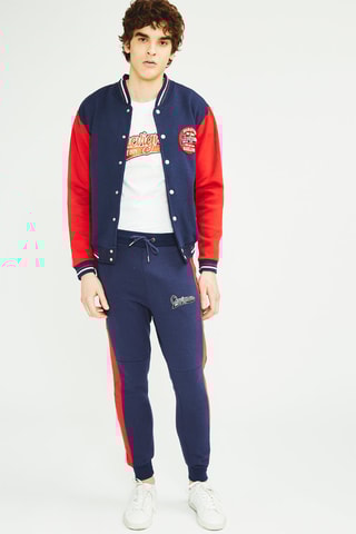 Baseball Jasje en Joggingbroek - Blauw en Rood 
