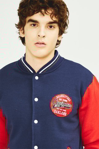 Baseball Jasje en Joggingbroek - Blauw en Rood 