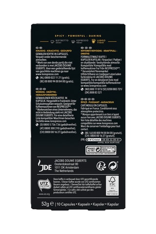 Café Lungo Estremo Intensidade 10 10 cápsulas compatíveis Nespresso