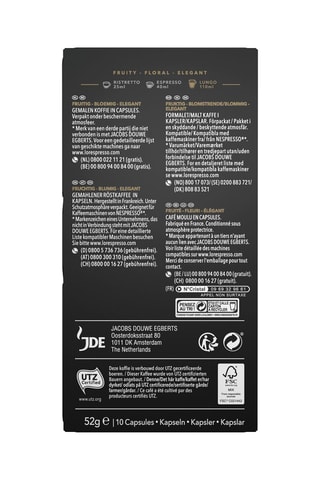 Café Espresso Lungo Elegante Intensidade 6 - 10 cápsulas