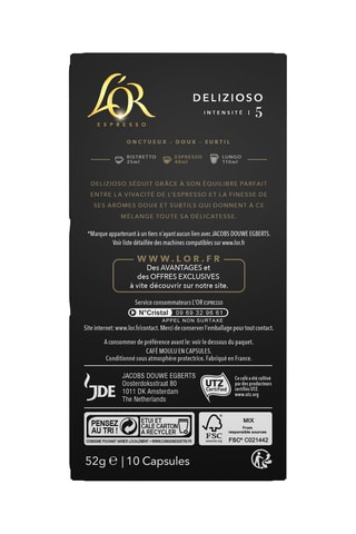 Café Espresso Delizioso Intensidade 5 10 cápsulas