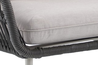 Salon de jardin Liro - 4 places - Canapé - 2 fauteuils - Table basse - 114 x 64 x 42 cm