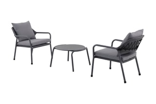 Salon de jardin Duo - 2 places  - 2 chaises - Table - 60 x 38 x 60 cm