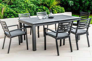 Table extensible Vasco - Jusqu'à 10 places - 180-240 x 100 x 76 cm