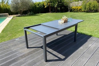 Table extensible -  Jusqu'à 10 places - 165/261 x 100 x 75 cm