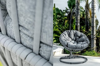Chaise suspendue - Gris clair - 105 x 196 cm