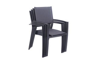 4 fauteuils empilables Confort - 59 x 56 x 88 cm