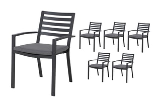 6 fauteuils empilables - 61 x 57 x 85 cm