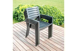 6 fauteuils empilables - 61 x 57 x 85 cm