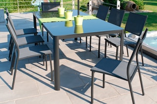 4 chaises empilables Confort - 56 x 47 x 88 cm