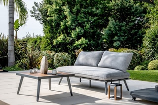 Salon de jardin Antao - 2 places - Modulable - Canapé - Table basse 75 x 75 x 38 cm