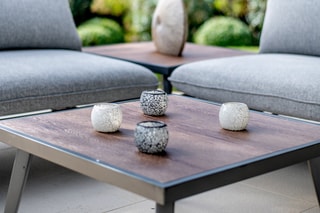 Salon de jardin Antao - 6 places - Modulable - 3 canapés - 3 tables basses 75 x 75 x 38 cm