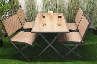 Ensemble de jardin - 6 places  - Table 150 x 71 x 80 cm - 6 chaises