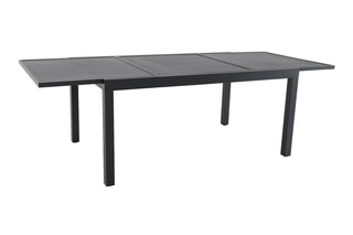 Ensemble de jardin - 10 places - Table extensible 160/240 x 100 x 75 cm - 10 fauteuils empilables