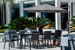Parasol déporté Palm Beach - 2,5 x 2,5 x 2,48 m