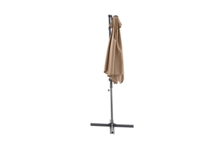 Ensemble parasol déporté avec pied Sunflower - Housse de protection - 4 lests - Parasol déporté - D2,7 x H2,45 m