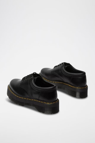 Leren Platform Derby’s 8053 Quad Smooth - Zwart