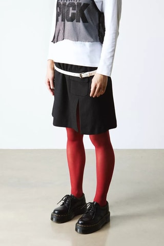 Leren Platform Derby’s 8053 Quad Smooth - Zwart