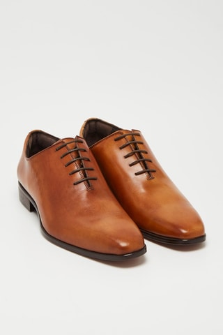 Kalfsleren Brogues - Bruin