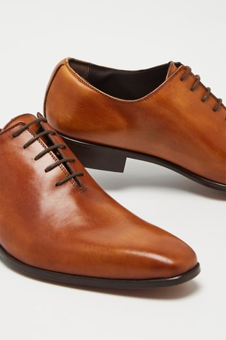 Kalfsleren Brogues - Bruin