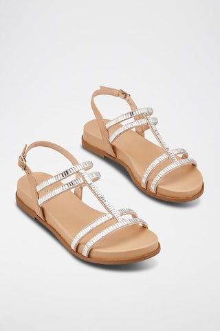 Leren Sandalen Holanda Nude