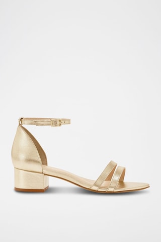 Leren Sandalen Zadani Goudkleurig