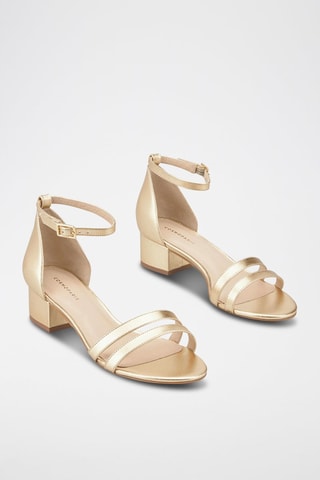 Leren Sandalen Zadani Goudkleurig