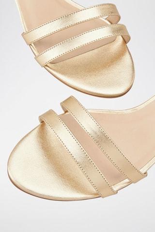Leren Sandalen Zadani Goudkleurig